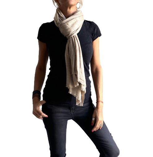 Pashmina india de lana 100% cashmere-Modelo H