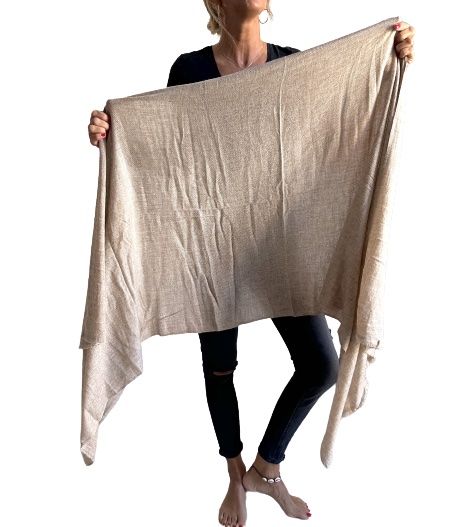 Pashmina india de lana 100% cashmere-Modelo H