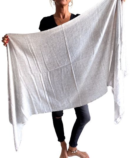 Pashmina india de lana 100% cashmere-Modelo J