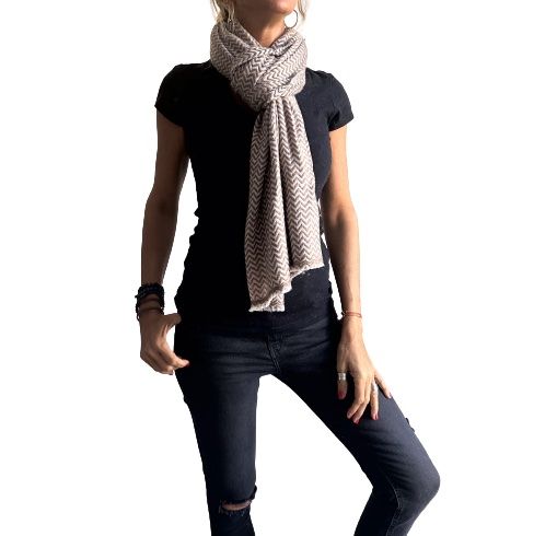 Pashmina india de lana 100% cashmere-Modelo E