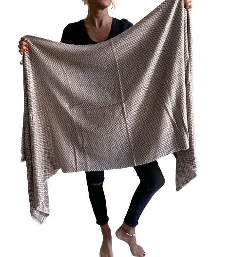 Pashmina india de lana 100% cashmere-Modelo E
