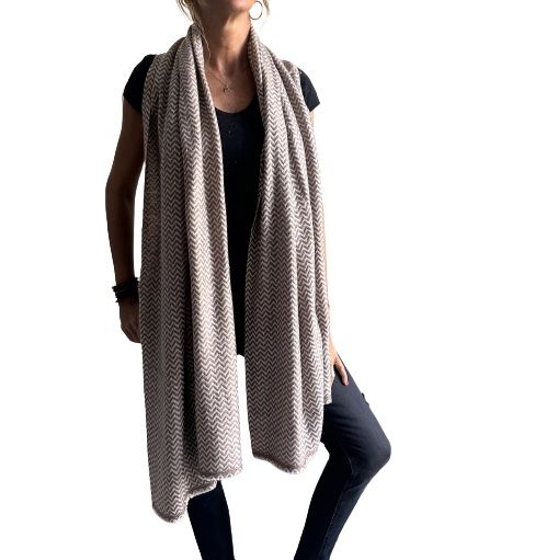Pashmina india de lana 100% cashmere-Modelo E