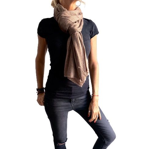 Pashmina india de lana 100% cashmere-Modelo I