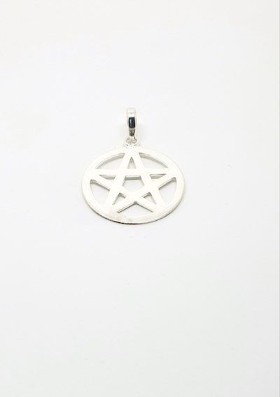 Colgante de plata pentáculo celta