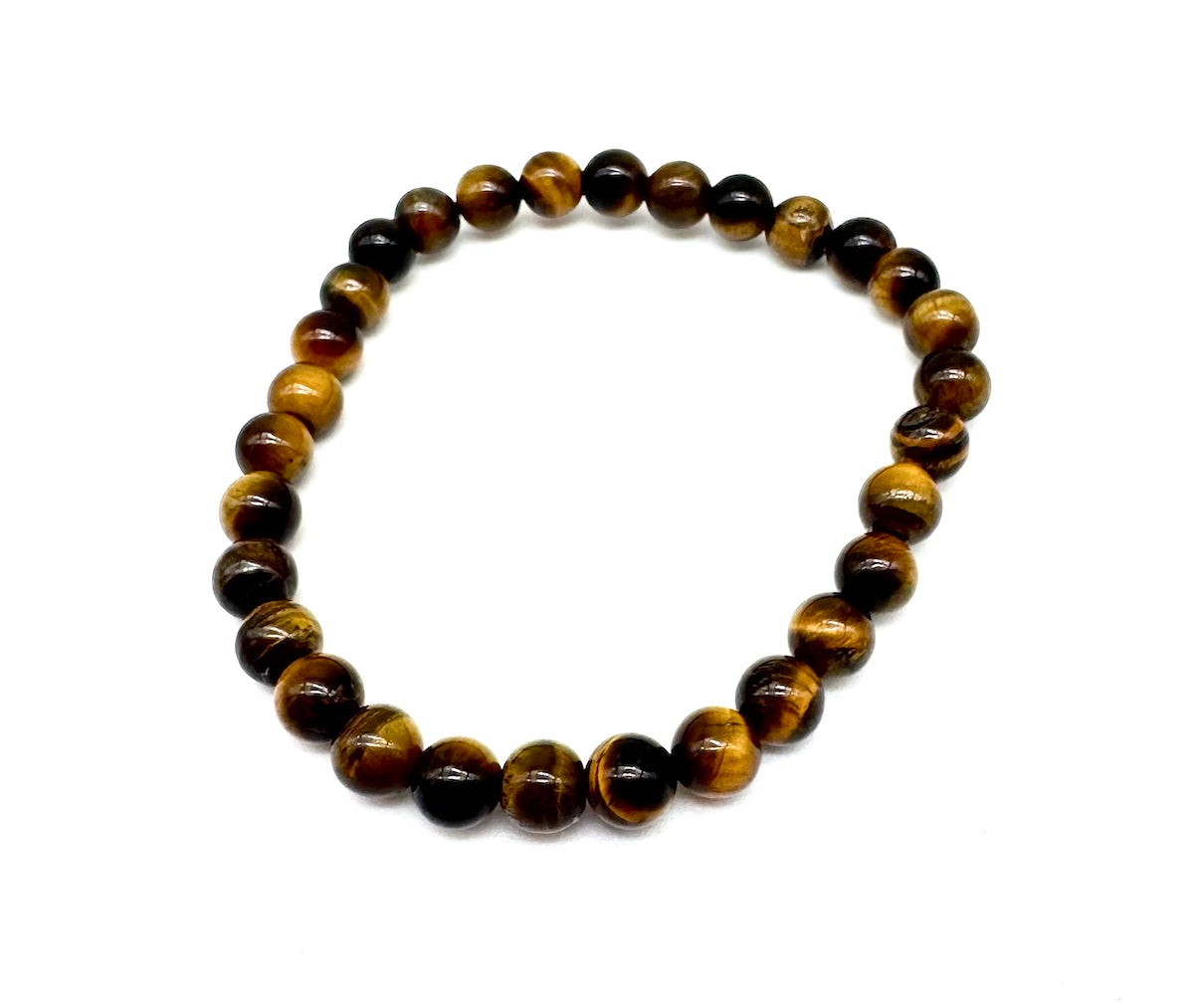 Pulsera elástica de minerales OJO TIGRE