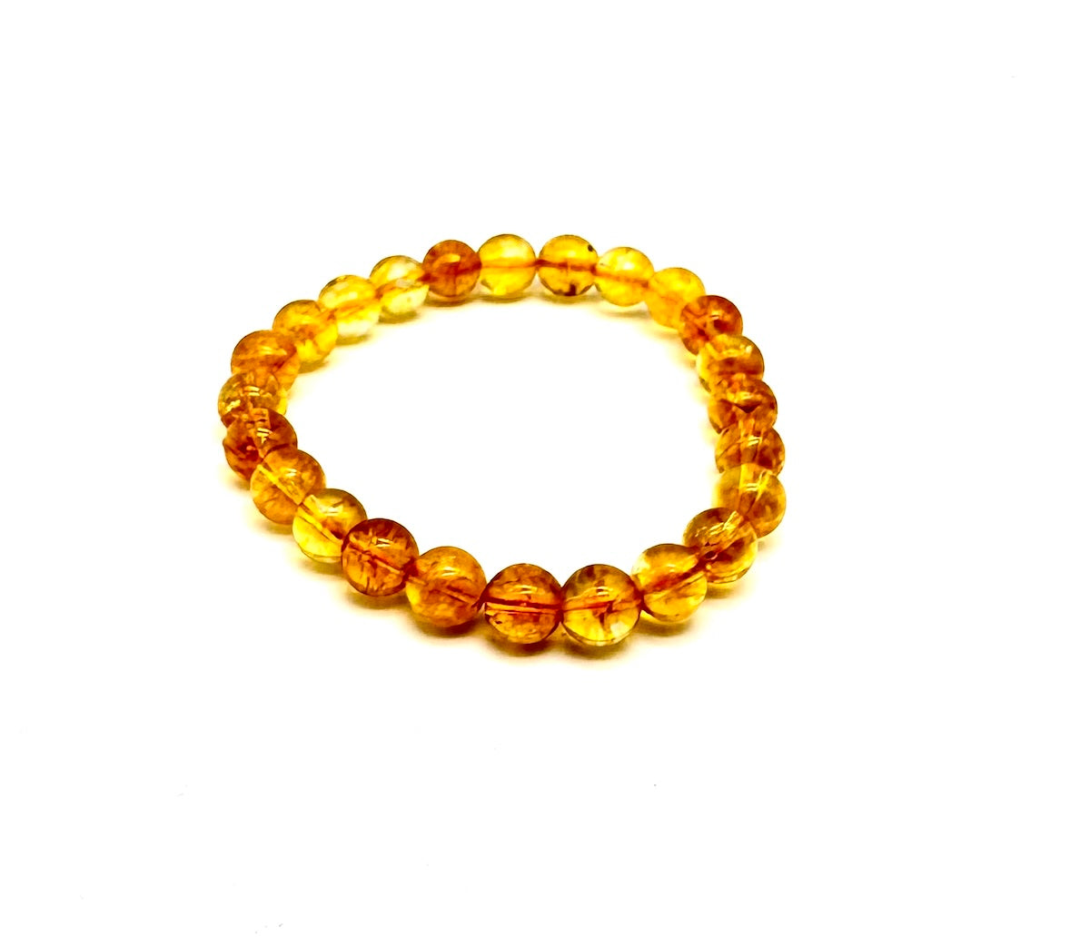 Pulsera elástica de minerales CUARZO CITRINO