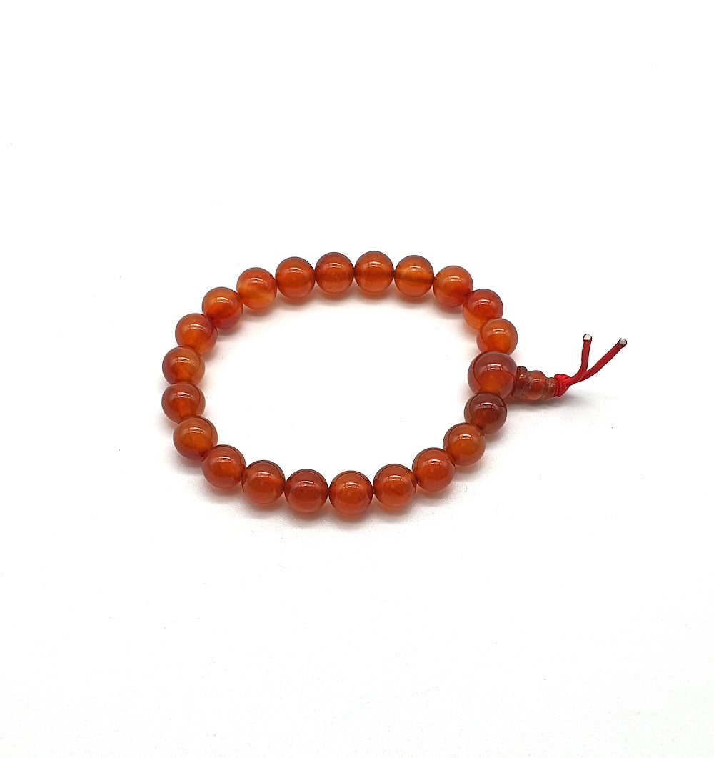 Pulsera elástica de minerales CORNALINA