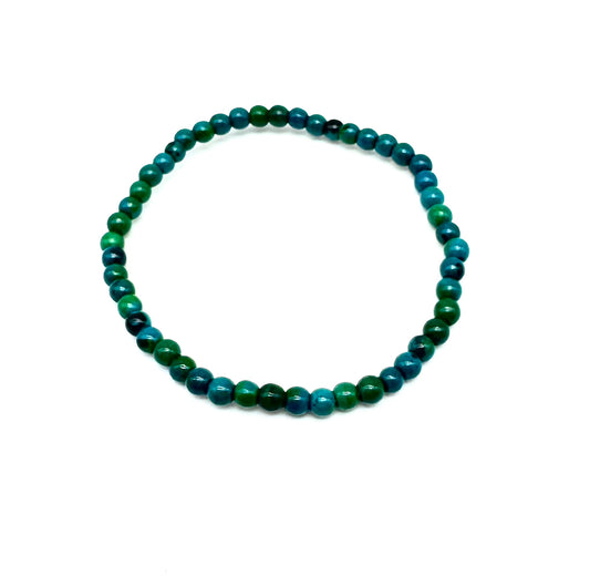 Pulsera elástica de minerales CRISOCOLA