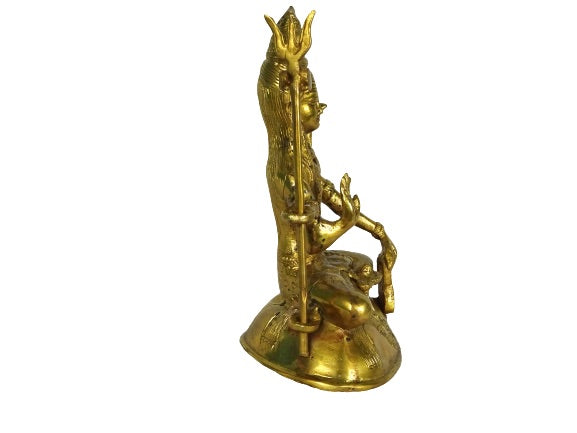 Estatua de bronce india del Dios hindú Shiva