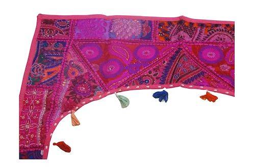 Tapiz Toran arco étnico patchwork