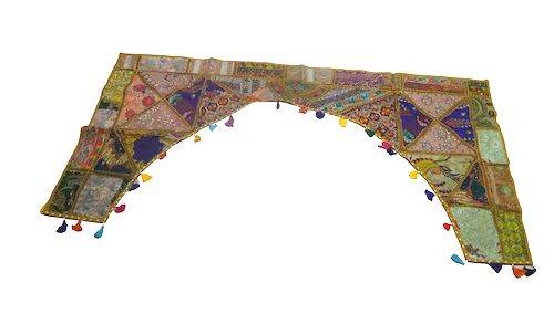 Tapiz Toran arco étnico patchwork