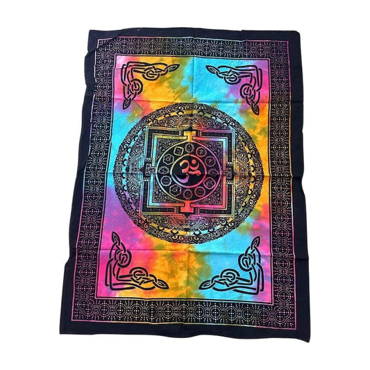 Tapiz indio colorido OM