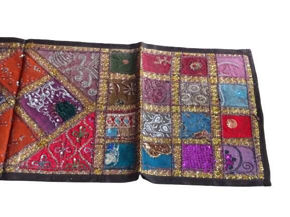 Tapiz étnico camino de patchwork