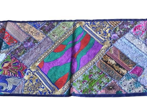 Tapiz étnico camino de patchwork