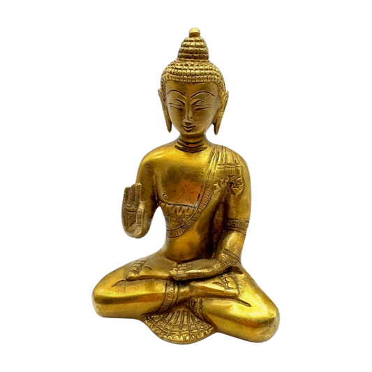 Estatua de bronce de Buda en meditación