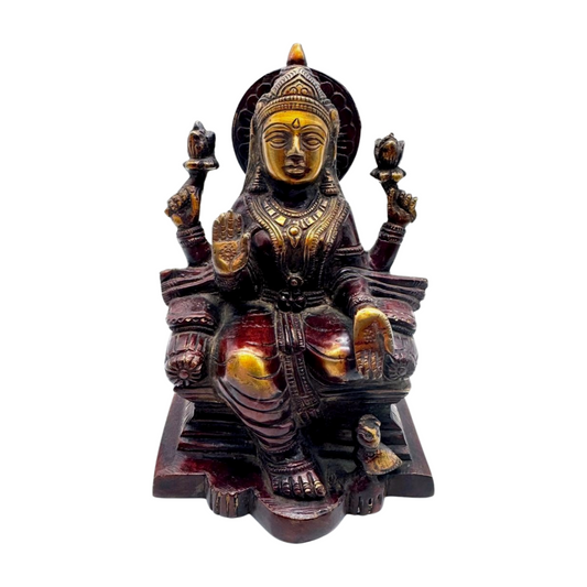 Estatua de bronce india de la Diosa Lakshmi