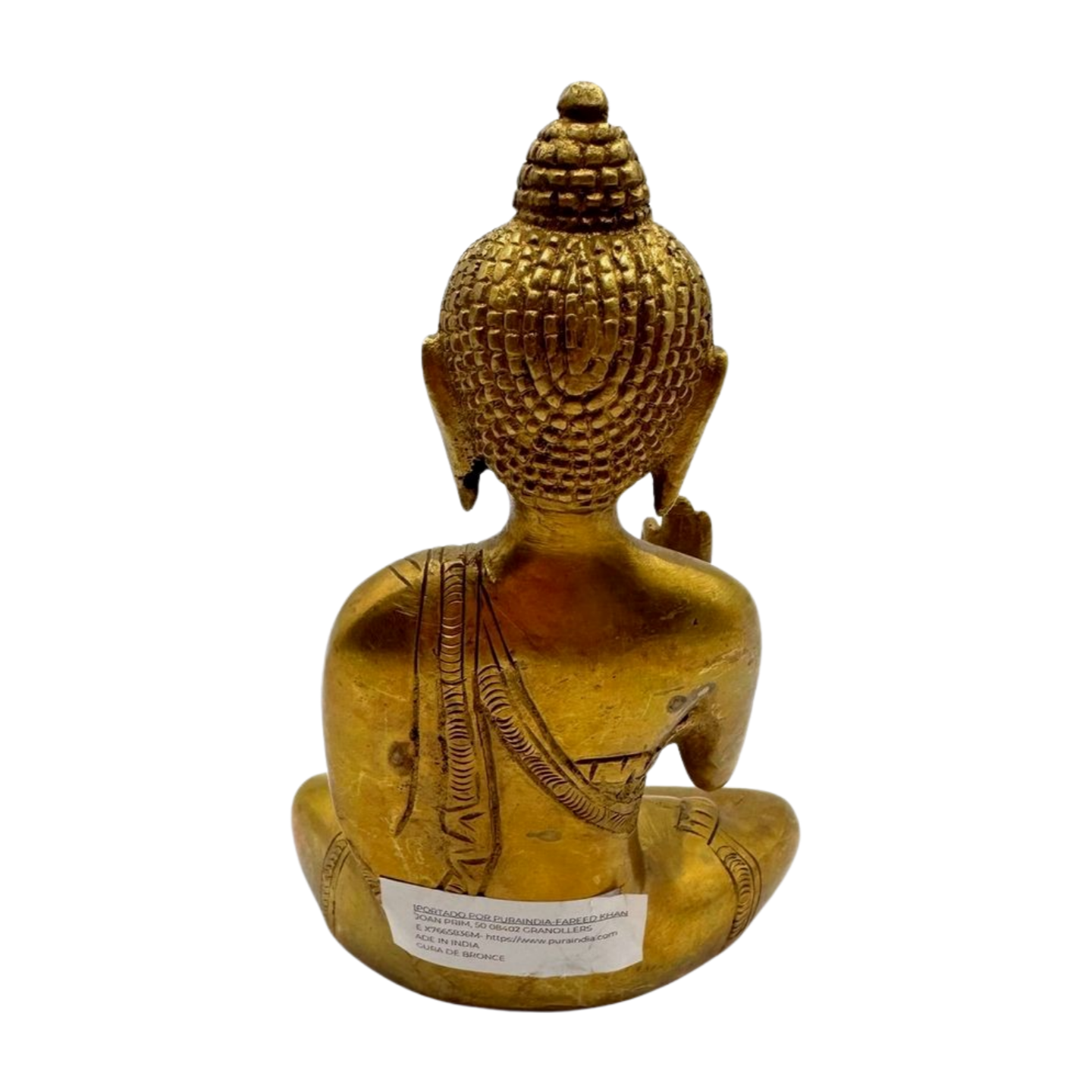 Estatua de bronce de Buda en meditación