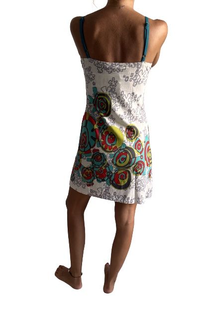 Vestido de algodón estampado