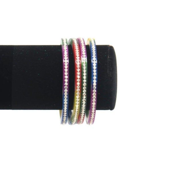 Pulseras bollywood plástico duro multicolor
