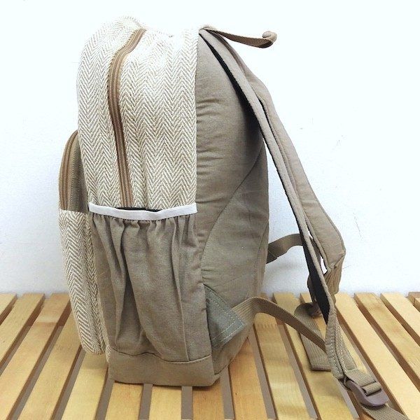 Mochila de cañamo ecológico con elefante