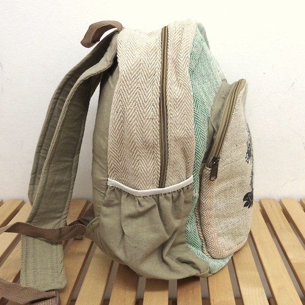 Mochila de cañamo ecológico Shiva y Shakti