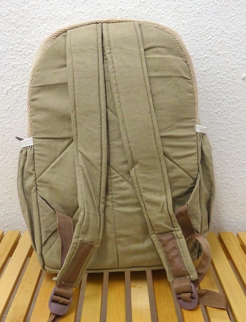 Mochila de cañamo ecológico con un Yack