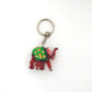 Llavero étnico con elefante con trompa hacia arriba