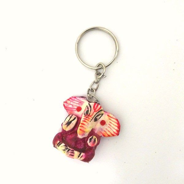 Llavero étnico de la India con el Dios Ganesh