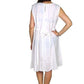 Vestido de algodón de india cuello bordado étnico