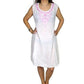 Vestido de algodón de india cuello bordado étnico