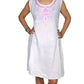 Vestido de algodón de india cuello bordado étnico