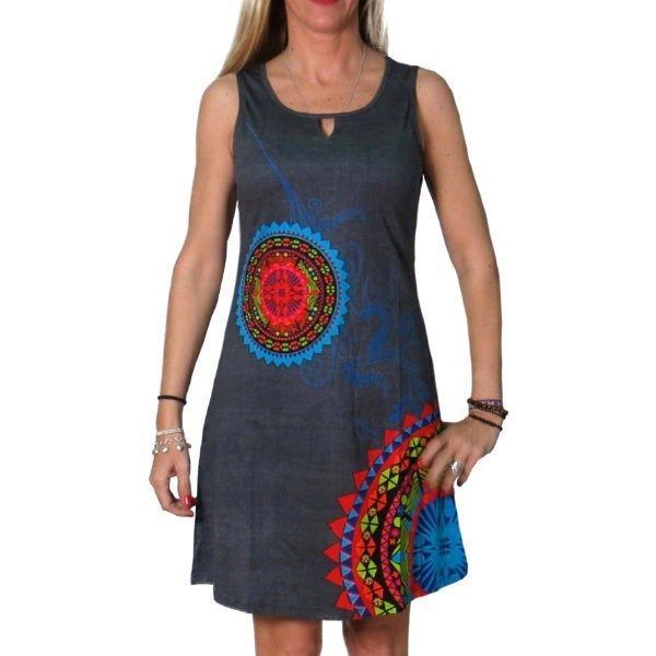 Vestido indio de algodon Maila