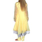 Anarkali bollywood amarillo con bordados de pedrería
