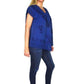 Camisa india de algodón bordada con cuello y borde en pico