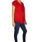 Camisa india de algodón bordada con cuello y borde en pico