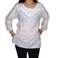 Camisa india de algodón bordada