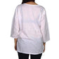 Camisa india de algodón bordada