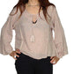 Blusa india de algodón manga larga