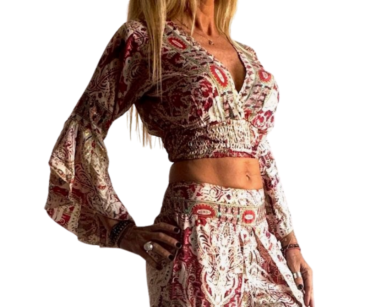 Blusa de seda india