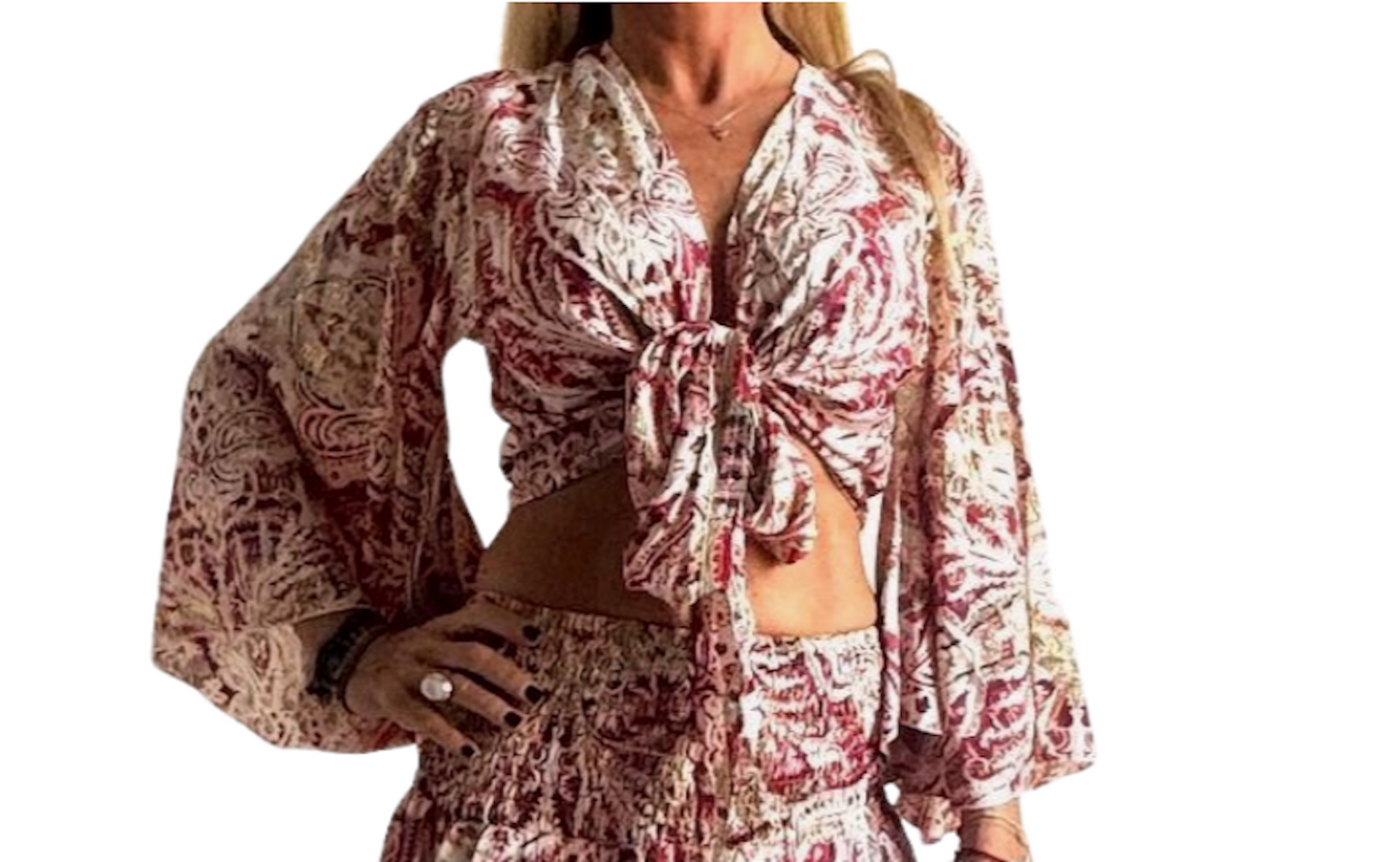 Blusa de seda