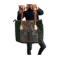 Bolso bohemio de piel con abalorios
