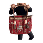 Bolso bohemio de piel con abalorios