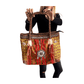 Bolso bohemio de piel con abalorios