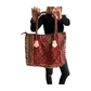 Bolso bohemio de piel con abalorios