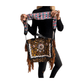 Bolso bohemio de piel con flecos y abalorios-BP1