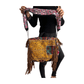 Bolso bohemio de piel con flecos y abalorios-BP2