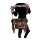 Bolso bohemio de piel con flecos y abalorios-BP3