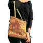 Bolso indio de seda con estampado de elefante