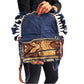 Bolso bohemio bandolera de patchwork con pompones