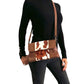 Bolso bandolera indio de piel estampado vaca